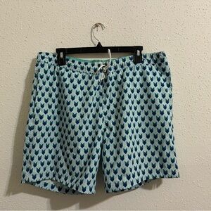 Bonobos Chevron Blue Swim Trunks - size L